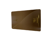 โรงแรม Ving Cards Hot Stamp Gold RFID กุญแจประตูโลหะ NFC Card