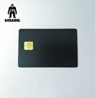 บัตรทองแดงเมทัลลิคหรูหราสำหรับธุรกิจธนาคาร SLE4442 Chip Matt Effect