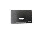 CR80 Matte Black Metal Business Cards 0.8mm Debossed โลโก้ที่กำหนดเอง