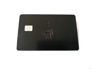 PVD Black Matte Finish โซเชียลมีเดียนามบัตร NFC พร้อมชิป N-tage215