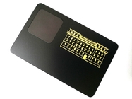 นามบัตร NFC โลหะเคลือบสีดำด้านความถี่ 13.56mhz