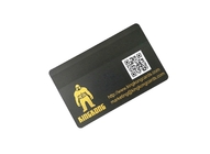 CR80 IC NFC RFID บัตรเครดิตโลหะเคลือบโลโก้ OEM สีดำ