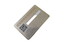 QR Code Signature Panel สมาชิก VIP Card Metal Silver Frosted