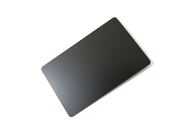 CR80 Plain Matte Black Metal Business Cards ช่องว่างเหล็กกลมมุม