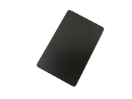 CR80 Plain Matte Black Metal Business Cards ช่องว่างเหล็กกลมมุม