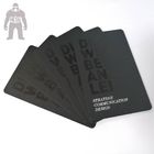 บัตรพลาสติกสีขาว Matt Black Plastic ขนาด 85.5x54x0.76 มม
