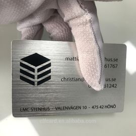 อลูมิเนียมที่มีสีสันสดใสนามบัตรแกะสลักเสร็จแกะสลักแกะสลัก