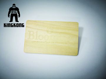 1K IC ชิปบัตร RFID ไม้ด้วยการพิมพ์สกรีน