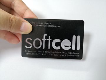 บัตรสมาชิกธุรกิจ PVC ใสขนาด 85.6x54x0.5mm พร้อมการพิมพ์สี