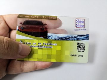 บัตรสมาชิกธุรกิจ PVC ใสขนาด 85.6x54x0.5mm พร้อมการพิมพ์สี