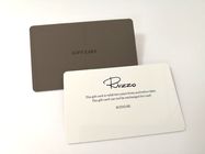 นามบัตรพีวีซี 85.5x54x0.76 มม., บัตรสมาชิก 4C / 4C Frosted RFID สีเทา