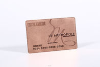 บัตรสมาชิกชุบโรสโกลด์โลหะพร้อมโลโก้ บริษัท / นามบัตรโลหะแบบกำหนดเอง