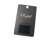นามบัตรโลหะสีดำด้านที่ไม่ซ้ำใคร CR80 พร้อมโลโก้การพิมพ์ยูวีเคลือบเงา